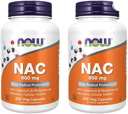 Now Foods NAC 600 mg with Selenium and Molybdenum (250 Veg Capsules)