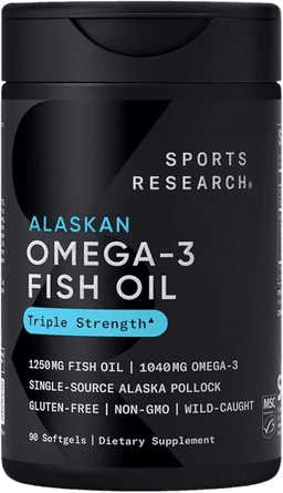 Sports Research Triple Strength Omega-3 Fish Oil 1250 mg