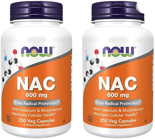 Now Foods NAC 600 mg with Selenium and Molybdenum (250 Veg Capsules)